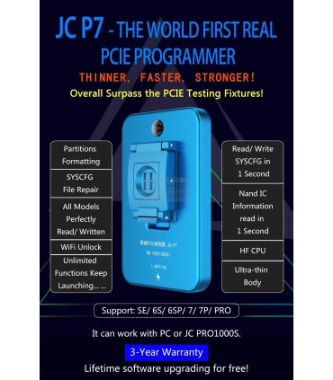 پروگرامر هارد JC P7 PCIE آیفون 6S تا 7P