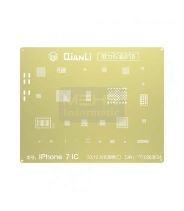 شابلون 3D طلایی QianLi iPhone 7 / 7 Plus