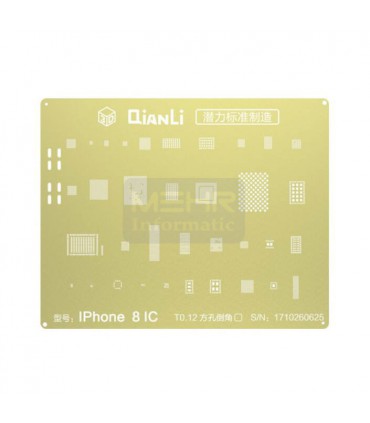 شابلون 3D طلایی QianLi iPhone 8 / 8 Plus