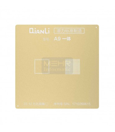 شابلون 3D طلایی QianLi CPU A9